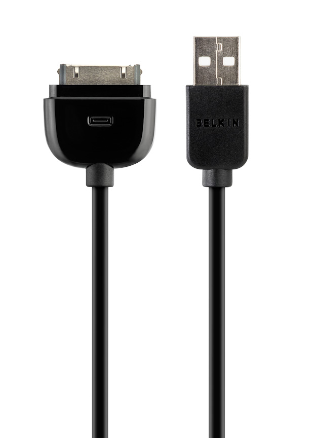 iPod/iPhone�P�[�u���{�}�C�N�� USB �J�[�`���[�W���[�ɕt������USB�|Dock�R�l�N�^�[�ڑ��P�[�u��