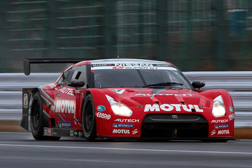23����MOTUL AUTECH GT-R�i�ʐ^��3��5���ɊJ�Â��ꂽSUPER GT���������e�X�g�̂��́j