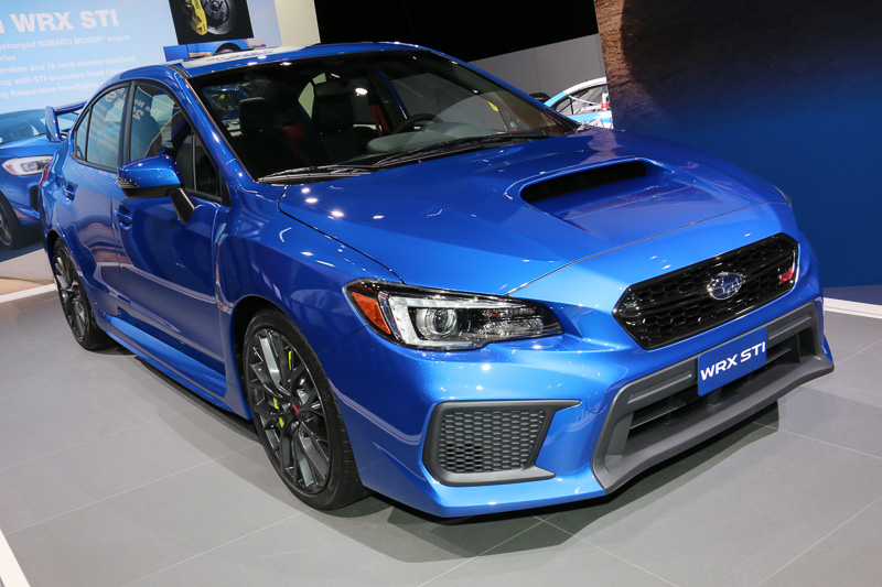 2017 デトロイトショー】スバル、北米仕様の2018年型「WRX」「WRX STI