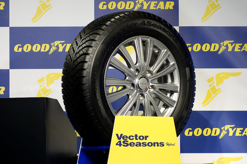 グッドイヤー、オールシーズンタイヤ「Vector 4 Seasons Hybrid」の新