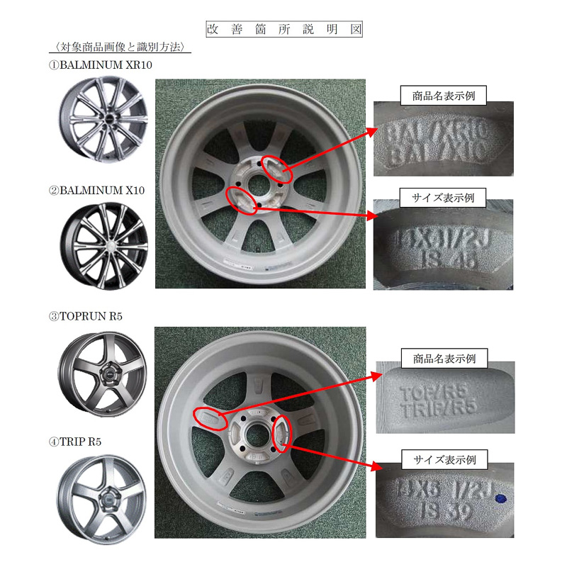 ブリヂストン、アルミホイールに割れが発生するおそれで約39万本を無償交換 - Car Watch