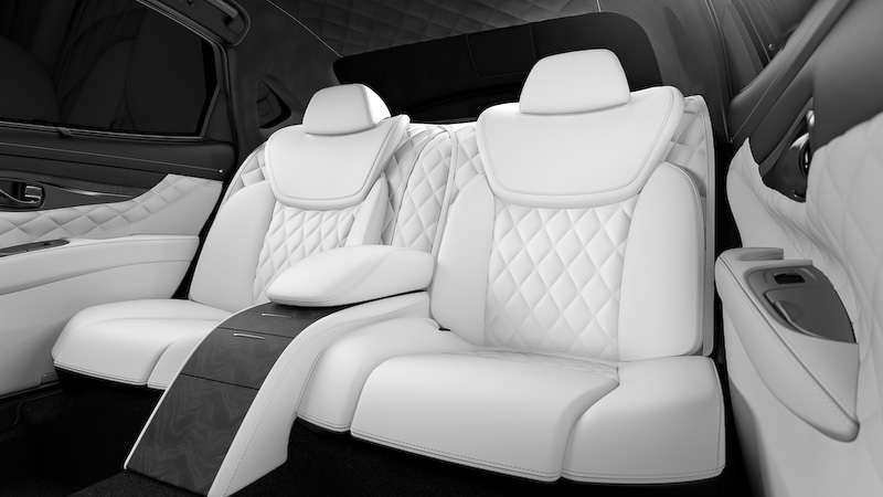 インフィニティ、テーラーメイド仕立てのインテリアを採用した「Q70L