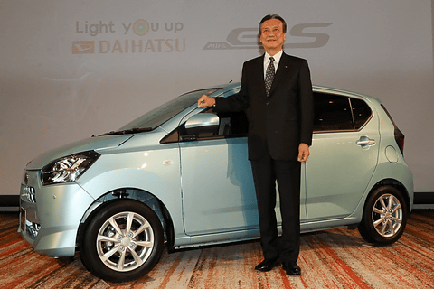 ダイハツ 新型 ミラ イース 発表会で三井社長が 後付け衝突被害軽減装置 を研究中と発言 Car Watch