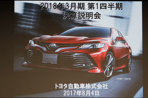 トヨタ、2018年3月期 第1四半期決算は売上高7兆476億600万円、当期純 