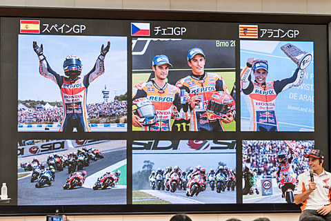 今週末開催の Motogp日本グランプリ に向けてマルケス選手 ペドロザ選手 中上選手がトークショー Car Watch