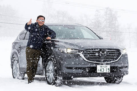 インプレッション マツダ Cx 8 車両型式 3da Kg2p 北海道雪道試乗 躍度 にこだわって作られたマツダ車の雪道運動性能 Car Watch