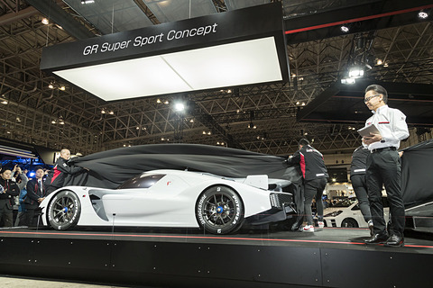 東京オートサロン 18 トヨタは1000psの新コンセプトカー Grスーパースポーツ コンセプト Grスーパースポーツ テストカー 世界初公開 Wec譲りのハイブリッド技術を生かした次世代のスポーツカー