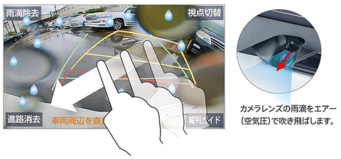 トヨタ Mspf活用の T Connect ナビ新モデル 画面フリックで雨滴除去できるバックガイドモニターをオプション採用 Car Watch