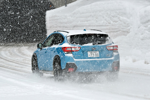 試乗インプレ スバル フォレスター と Xv 2つの E Boxer 搭載モデルの 雪国総合性能 を山形で確認 ガソリンモデルに対するアドバンテージ Car Watch