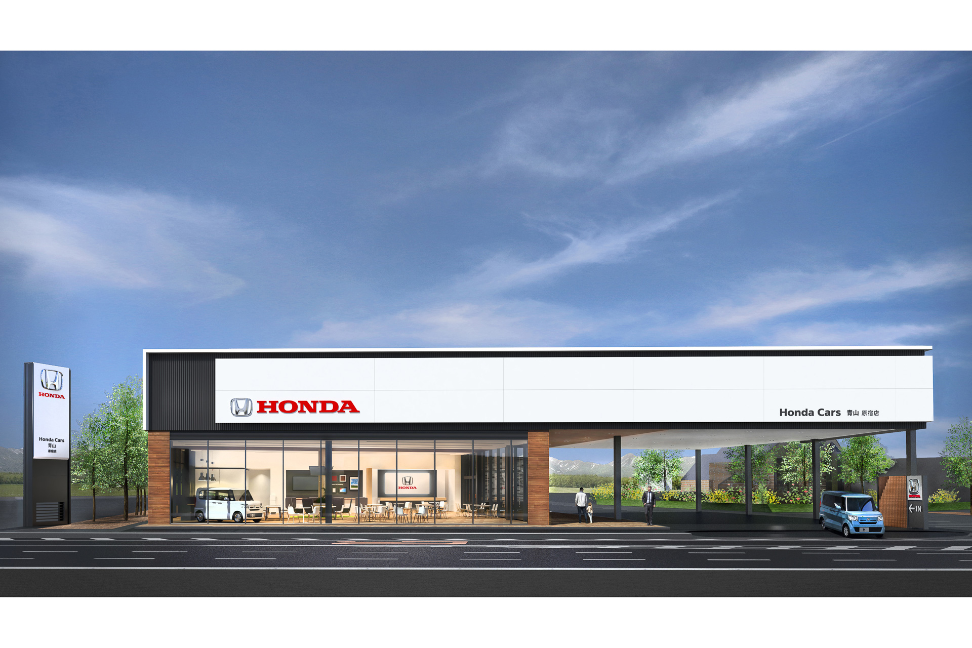 ホンダ 国内4輪車販売店 ホンダ カーズ 店舗デザインを刷新 新店舗デザイン Hdc2 0 導入 Car Watch