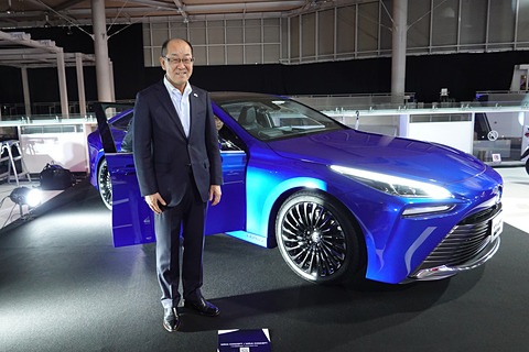 東京モーターショー 19 未来を体感できるmega Web会場 Future Expo に展示されるトヨタ 次期燃料電池車 Mirai Concept