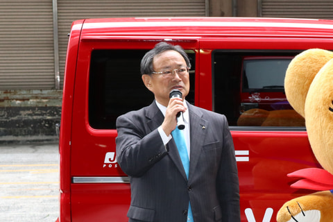 日本郵便 配送用ev ミニキャブ ミーブ バン を10台導入 ぽすくま を描いた新デザイン公開 Car Watch