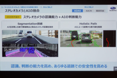 スバル ステレオカメラにこだわる新型 アイサイト 広角化 4コーナーレーダーで渋滞ハンズオフ実現 Car Watch