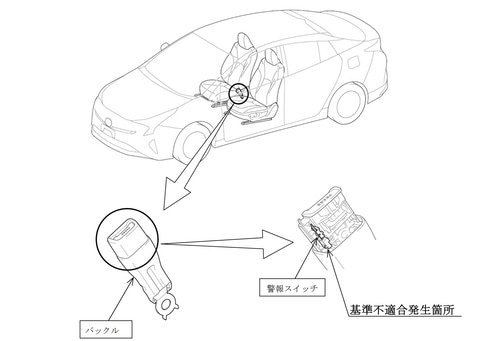 トヨタ プリウス など4車種のシートベルト警報装置に不具合 計41万29台リコール Car Watch