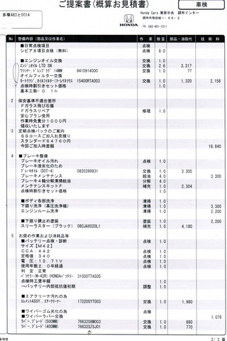 深田昌之のホンダ N Van で幸せになろう 第16回 N Vanの初回車検費用を調べてみた