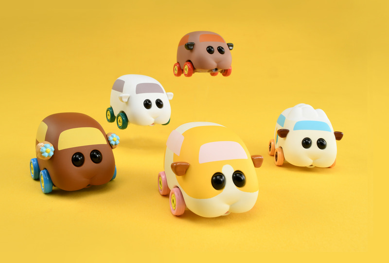 タカラトミー、トミカ新製品「ドリームトミカ SP PUI PUI モルカー」 ポテト・シロモ・アビー・チョコ・テディが登場 - Car Watch