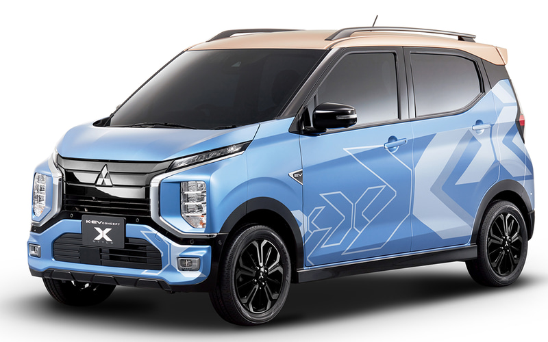 三菱自動車 バッテリevの新型軽 K Ev Concept X Style 世界初披露へ 東京オートサロン22出展概要発表 Car Watch