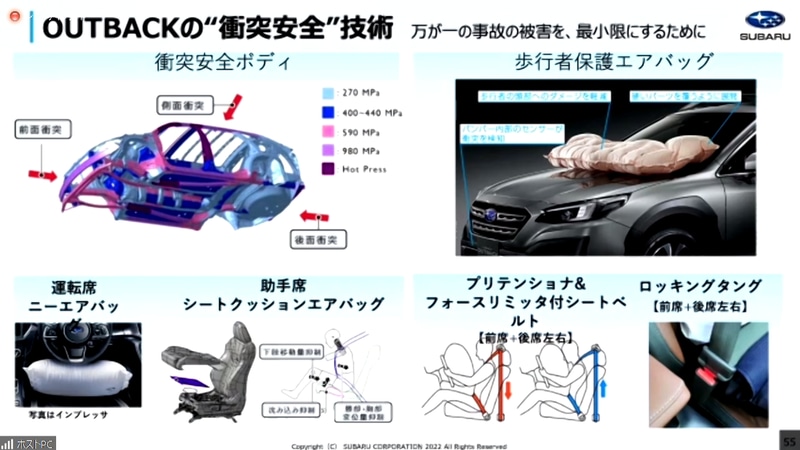 スバル レガシィ アウトバック が最高評価のファイブスター大賞を受賞 21年度自動車アセスメント オンライン表彰式開催 Car Watch