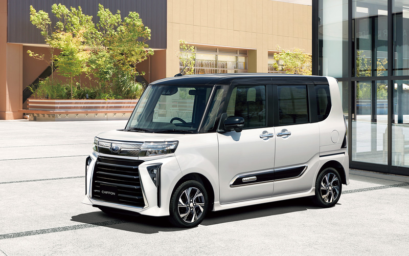 スバル シフォン を一部改良 9インチディスプレイオーディオをスバル軽自動車としてオプション初採用 Car Watch