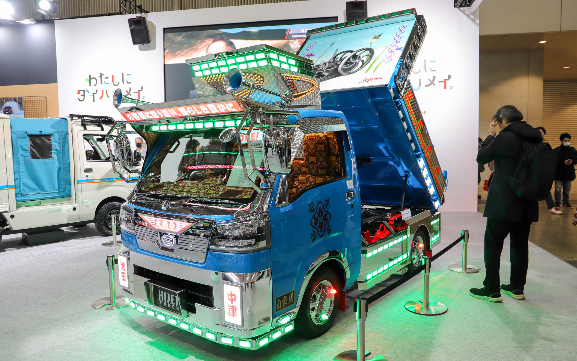 拡大画像］ピッカピカのデコトラ「ハイゼット トラック PTO ダンプ 大