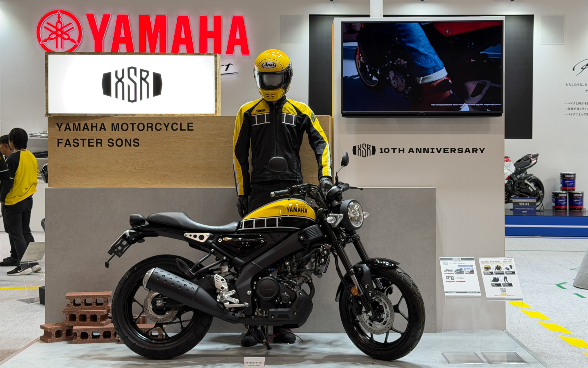 画像］ヤマハ、「XSR155」を2026年夏以降発売へ 大阪モーターサイクル