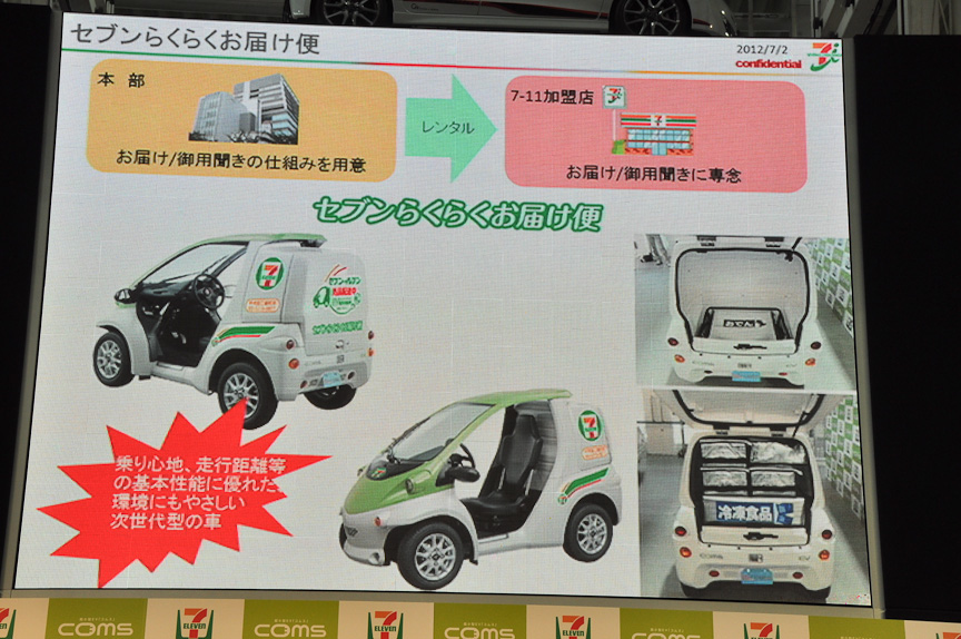 画像 トヨタ車体 補助金込みで60万円以下の1人乗り超小型ev コムス セブン イレブンが配達サービス用車両として採用 54 68 Car Watch