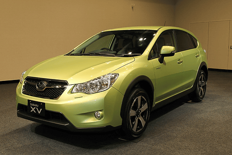 スバル Jc08モード 0km Lを実現した4wdハイブリッド Xv ハイブリッド 技術発表会 Car Watch