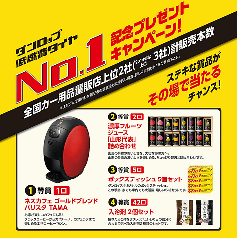 ダンロップ 低燃費タイヤの販売本数5年連続no 1キャンペーン Car Watch