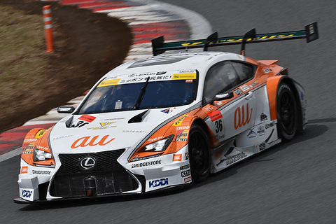 Super Gt富士公式テストで36号車 Au Tom S Rc F が Au カラーで初走行 Car Watch