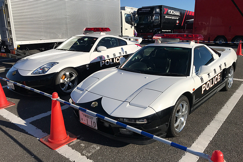 SUPER GT 最終戦もてぎ】決勝レース前に栃木県警察本部の「NSXパトカー 