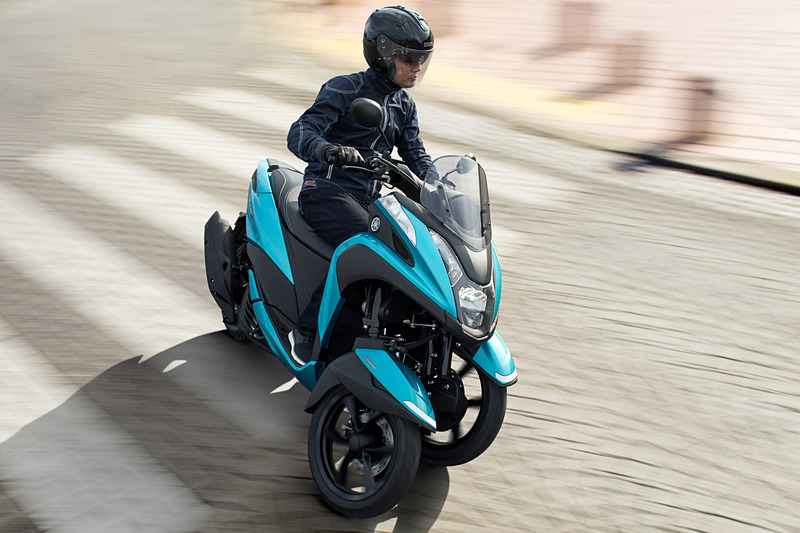 ヤマハ、可変バルブ機構の採用で60km/h定地燃費を46.2km/Lに高めた「TRICITY 125」2018年モデル - Car Watch