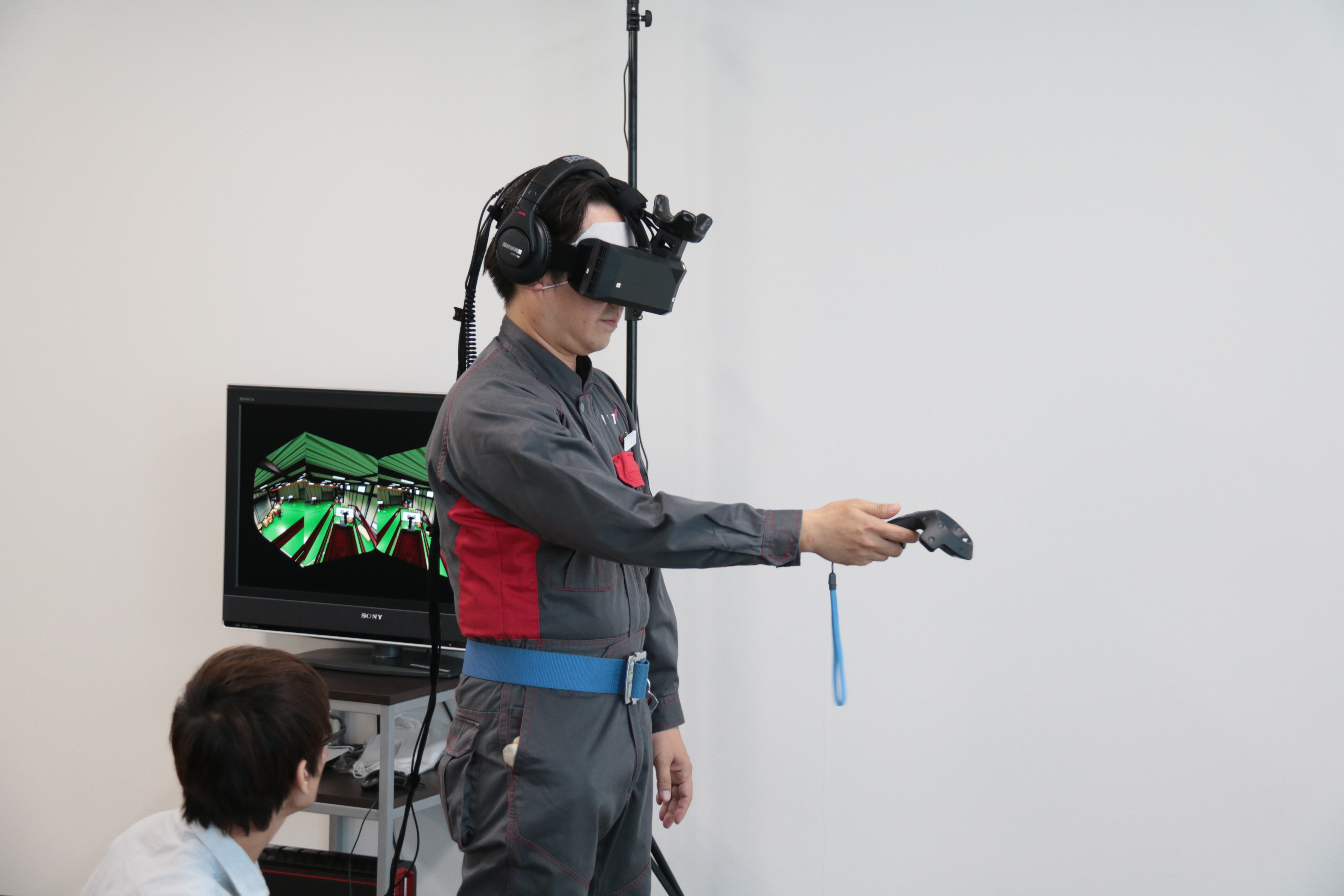 アクティオ、建設現場の安全訓練に向けたスーパーリアルな5K新VRシステム「Safety Training System VR of AKTIO