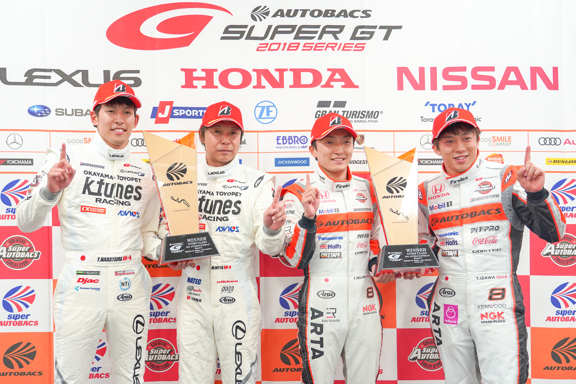 SUPER GT第3戦 鈴鹿】GT500＆300優勝者会見、「NSX-GTは中速以上の