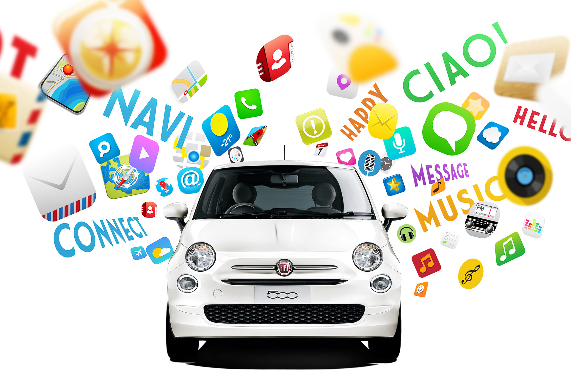 ☆彡FIAT 500専用 アンドロイド カーエンターテインメントシステム フィアット、「500」シリーズ一部改良。インフォテインメントシステム