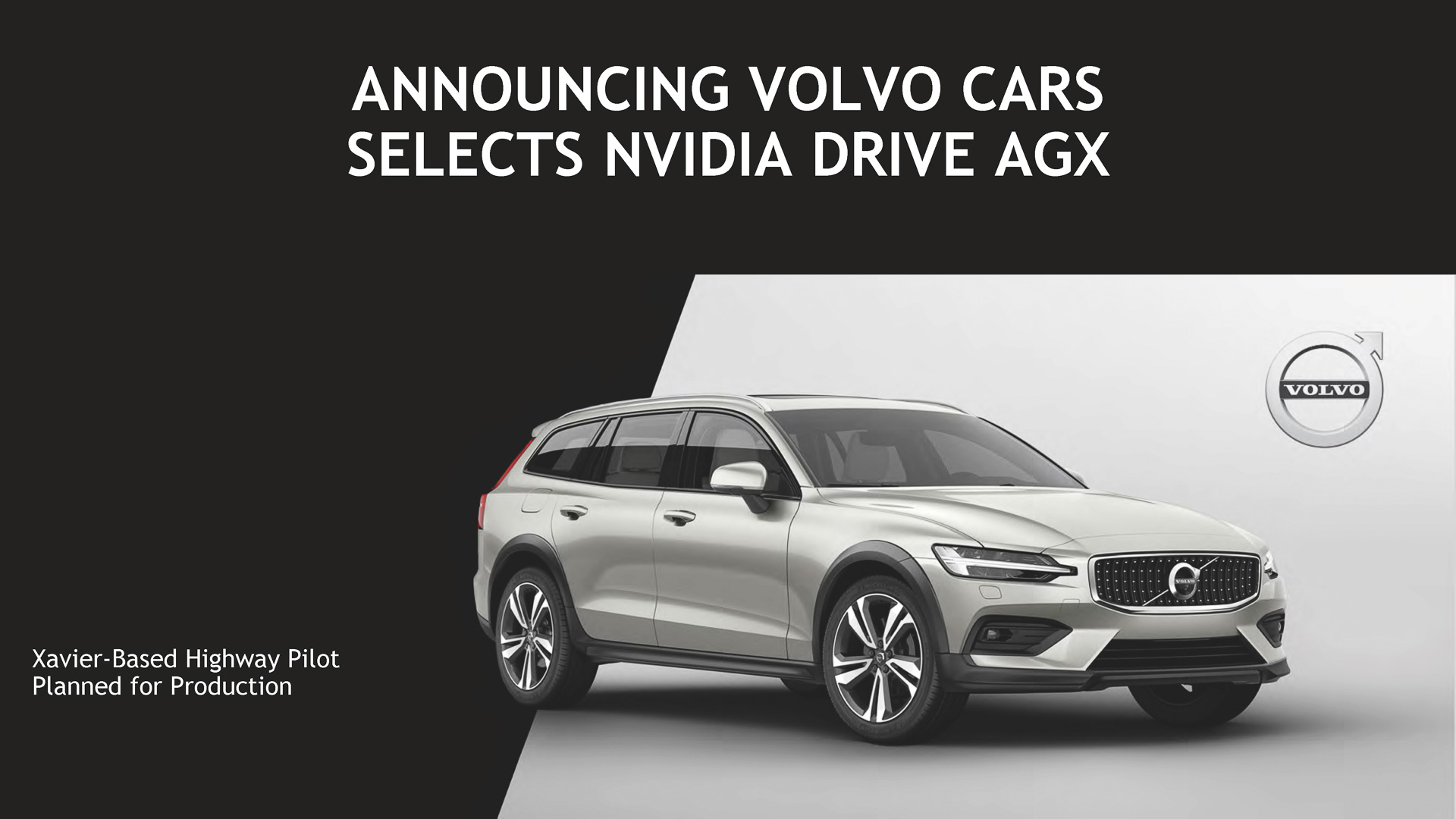 ボルボ、NVIDIA DRIVE AGX Xavierを使ったレベル2＋の運転支援システム