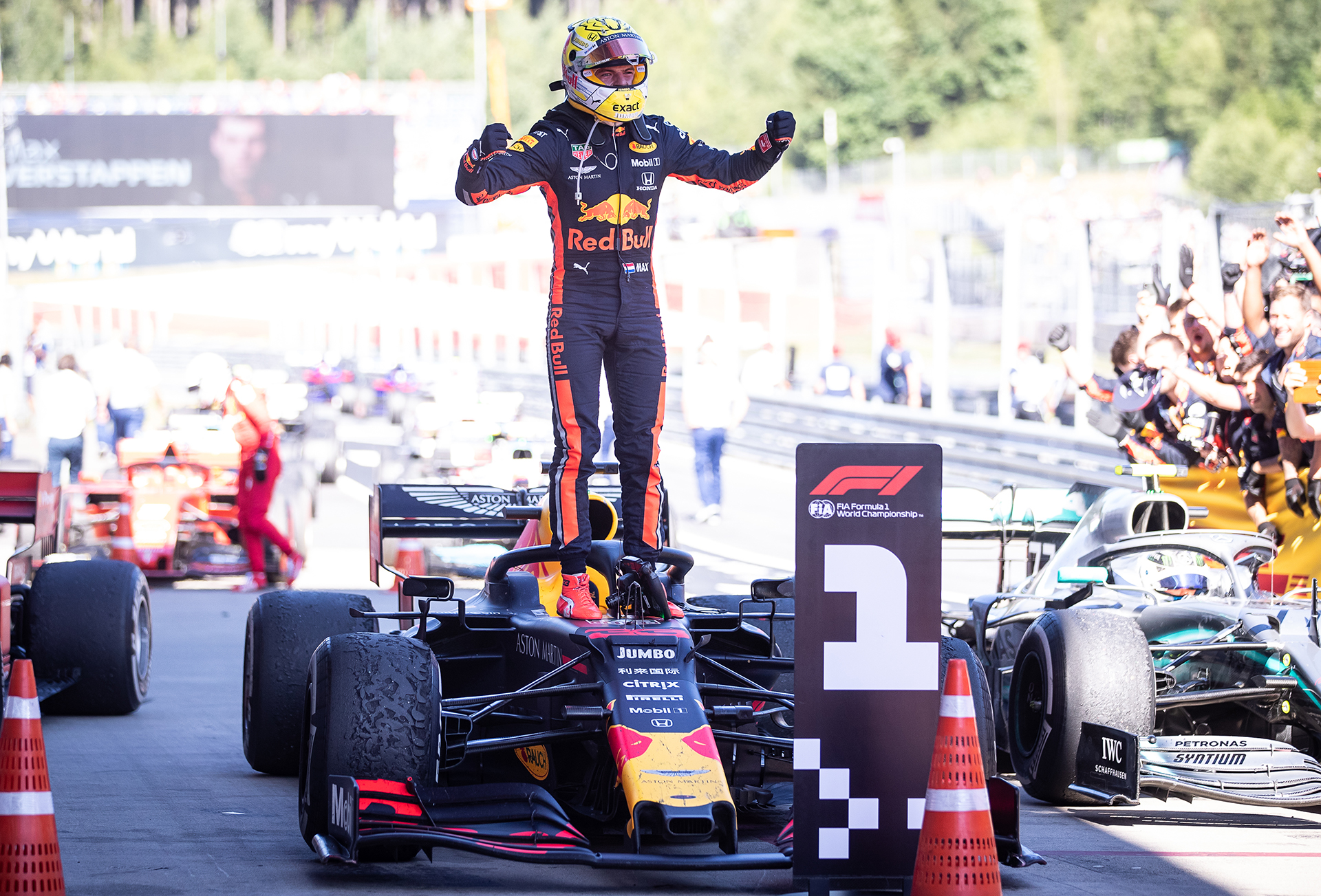 F1 オーストリアGPでマックス・フェルスタッペン選手が優勝。ホンダとして2015年復帰後の初勝利 - Car Watch