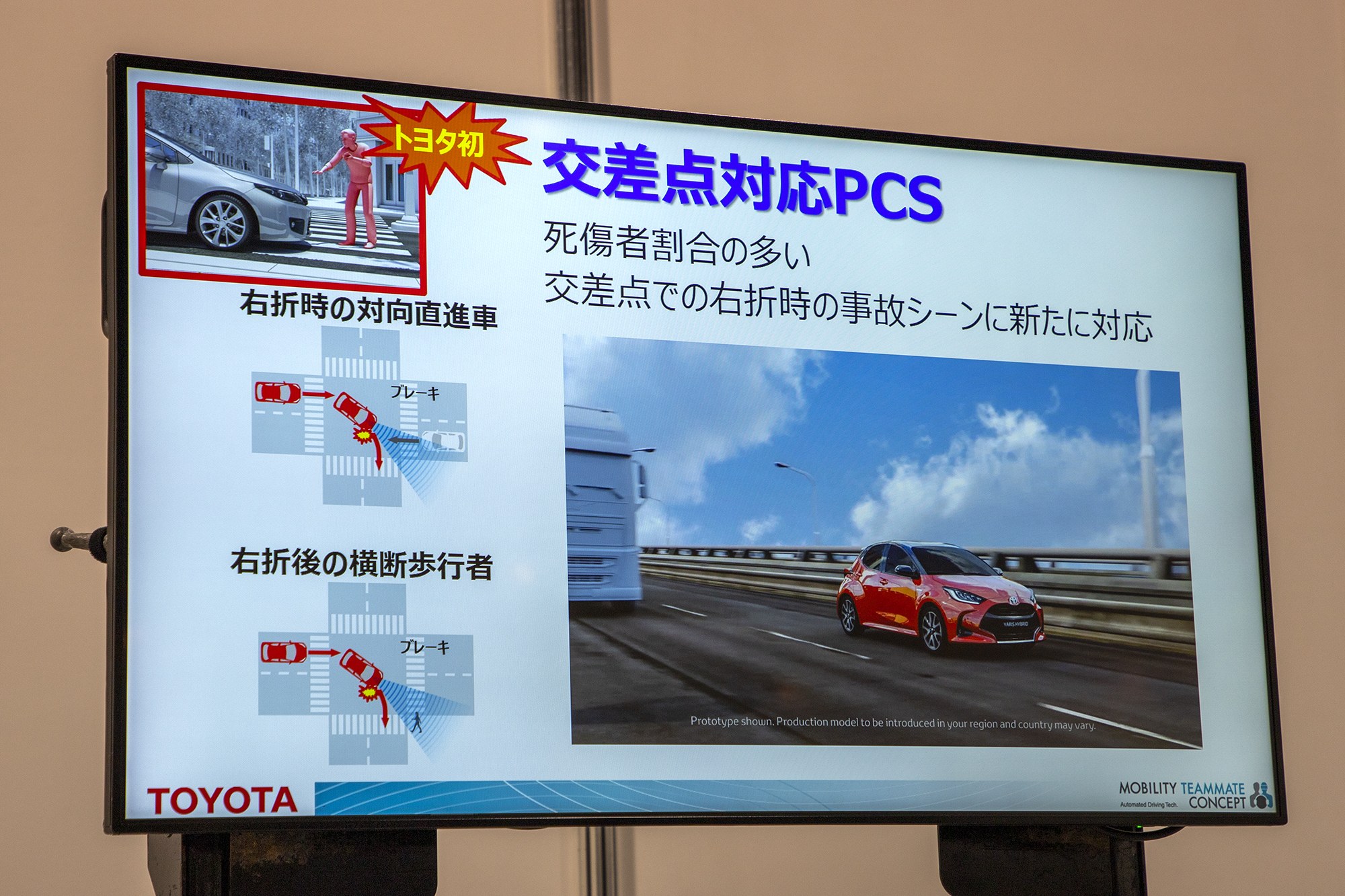 トヨタ 新型 ヤリス で初採用した 交差点シーン対応 は既存ハードをそのまま使って実現 Car Watch