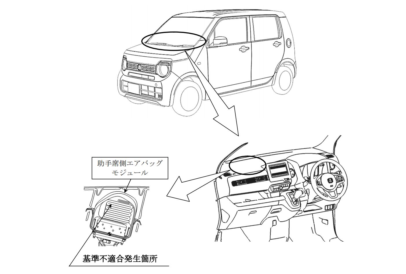 ホンダ、新型「N-WGN」「N-WGN カスタム」計8618台をリコール。エアバッグが正常に展開しないおそれ - Car Watch