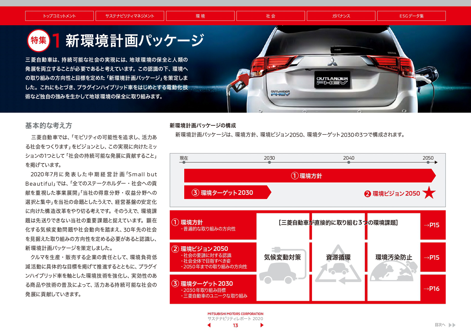 三菱自動車 Phevを軸に環境技術強化を目指す 新環境計画パッケージ 策定 Car Watch