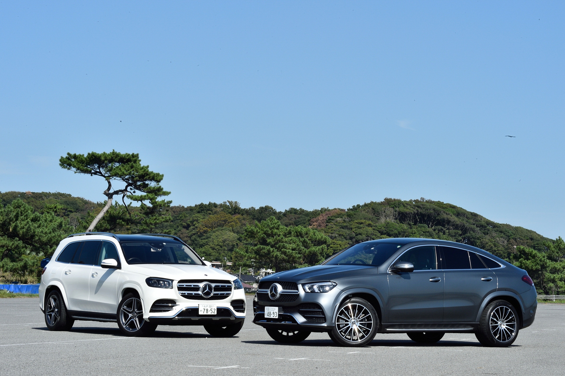 試乗インプレ メルセデス ベンツの直6ディーゼルを搭載する Gls Gle クーペ を乗り比べ Car Watch