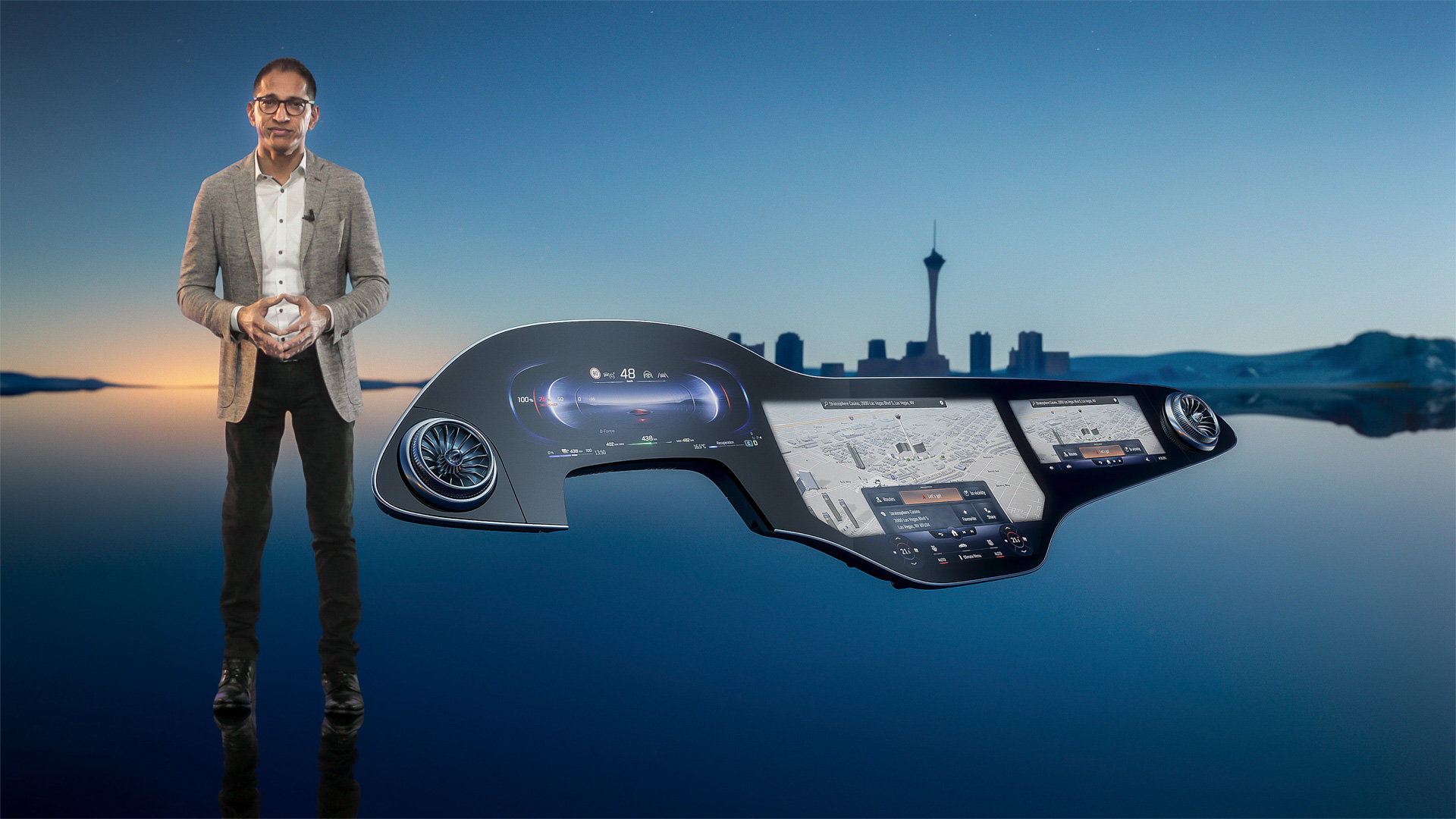 メルセデス ベンツ 高級evセダン Eqs に採用する Mbuxハイパースクリーン を Ces21 で公開 Car Watch