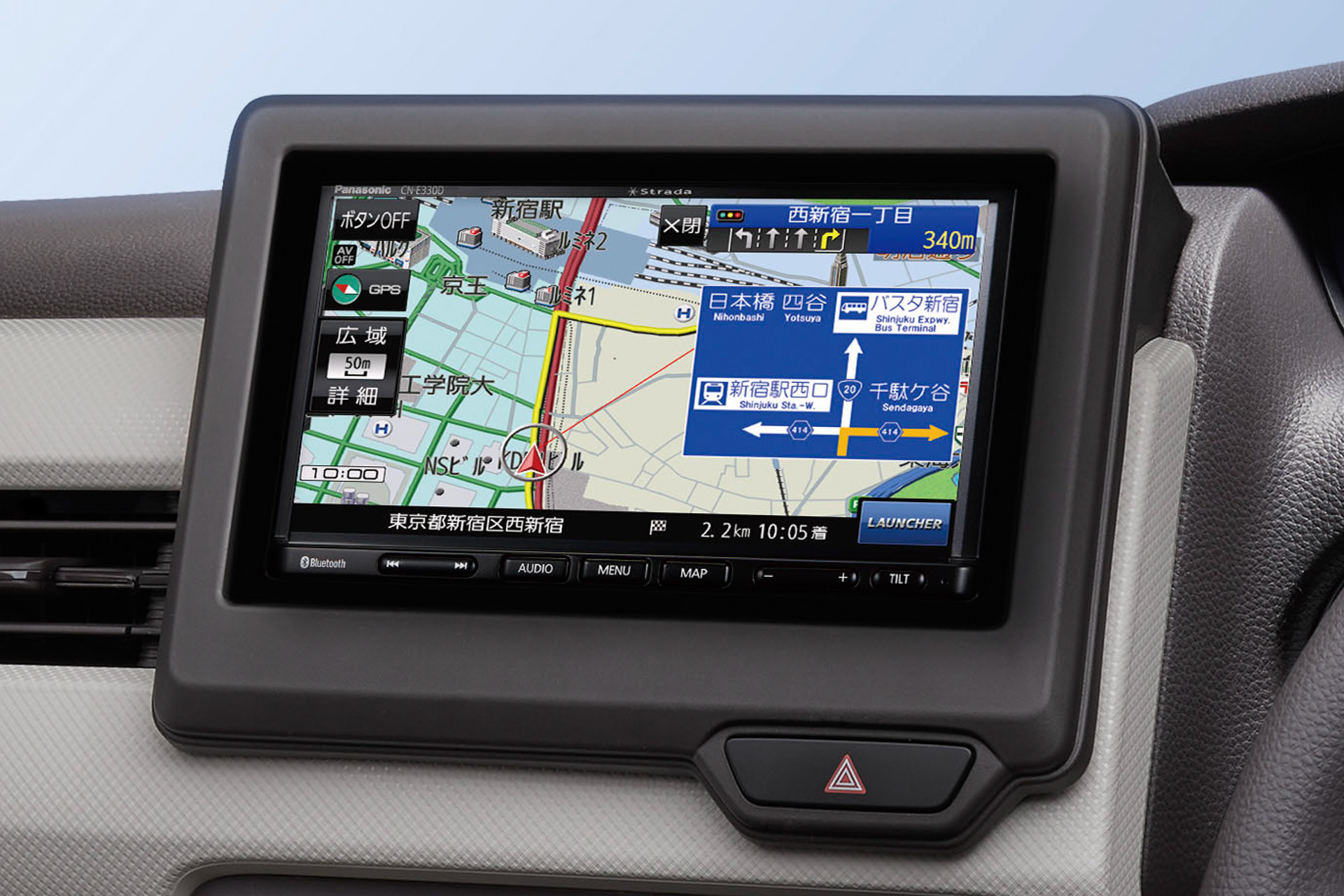 パナソニック、7V型ワイドVGA搭載の「ストラーダ」ベーシックモデル「CN-E330D」 みちびき対応で自車位置測位精度向上 - Car Watch