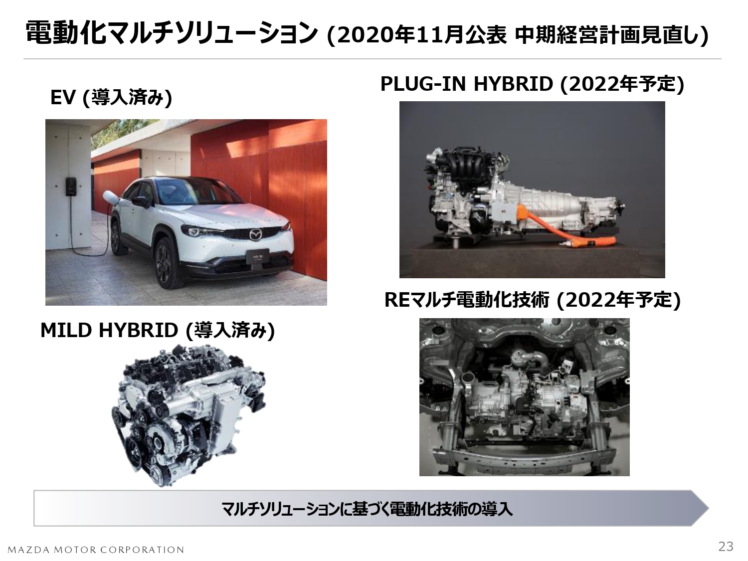 マツダ、「PLUG-IN HYBRID」「REマルチ電動化技術」の2022年導入を公表