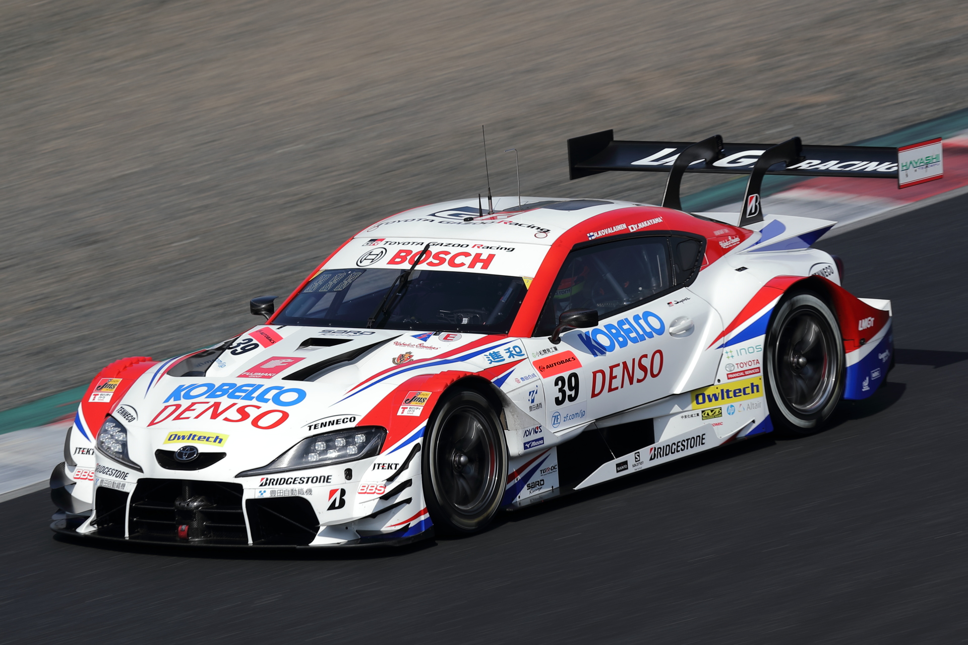 有観客で行なわれたSUPER GT岡山公式テスト、2日目は39号車 DENSO