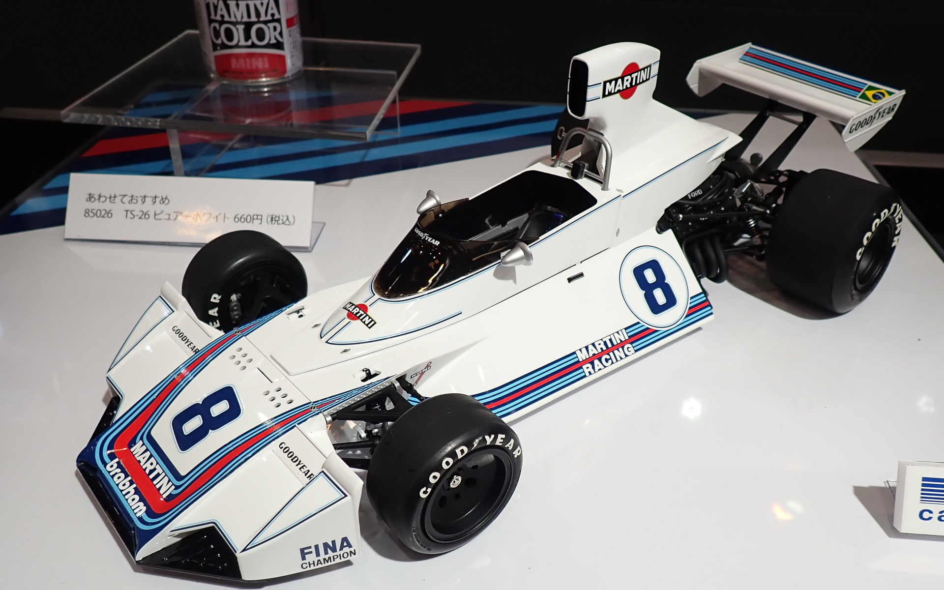 新品高評価１：１２ マルティーニブラバム　ＢＴ４４Ｂ　１９７５　シートベルト用布ステッカー＆エッチング製シートベルトパックル フォーミュラ