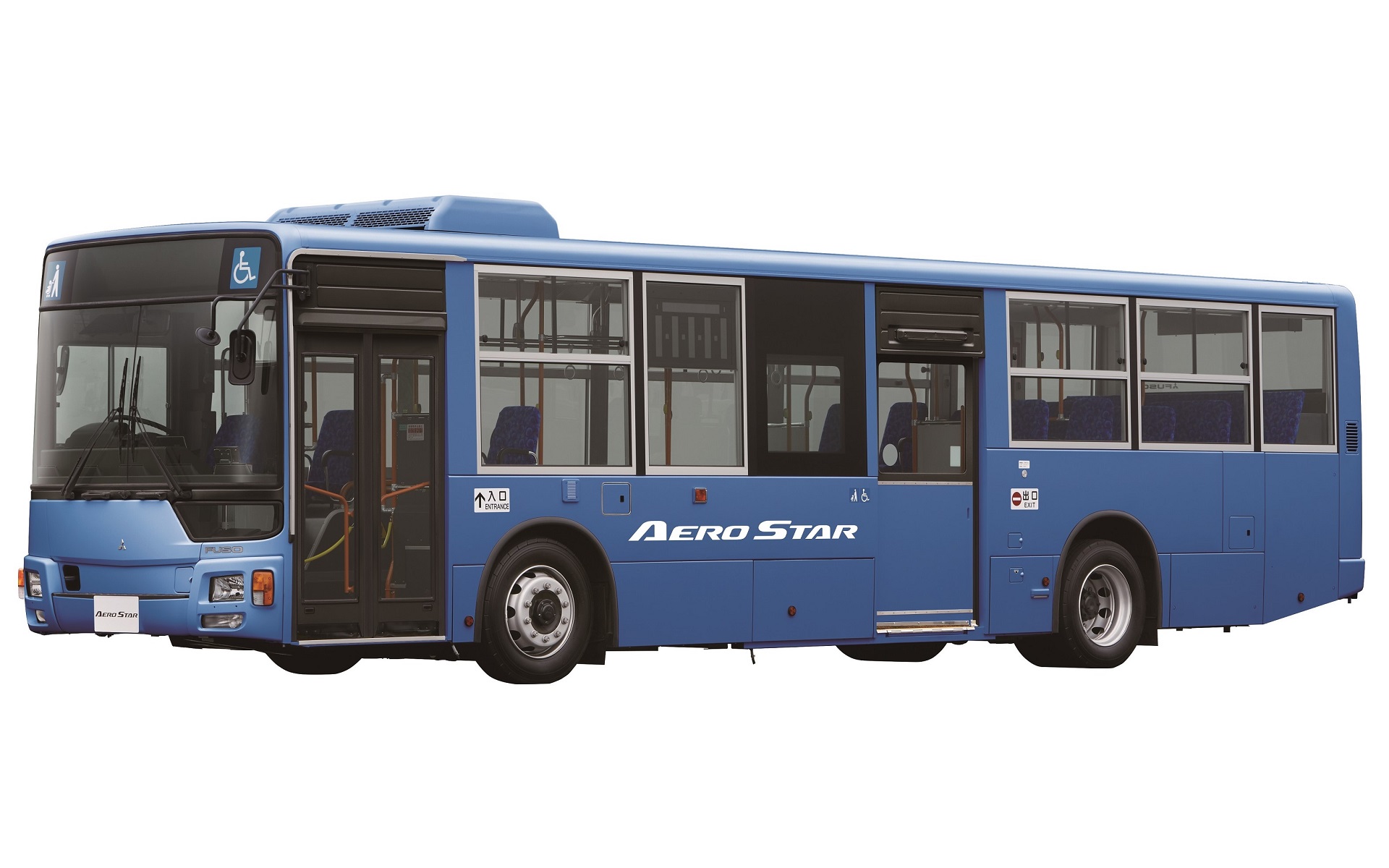 三菱ふそう、大型路線バス「エアロスター」一部改良 前扉の安全性を