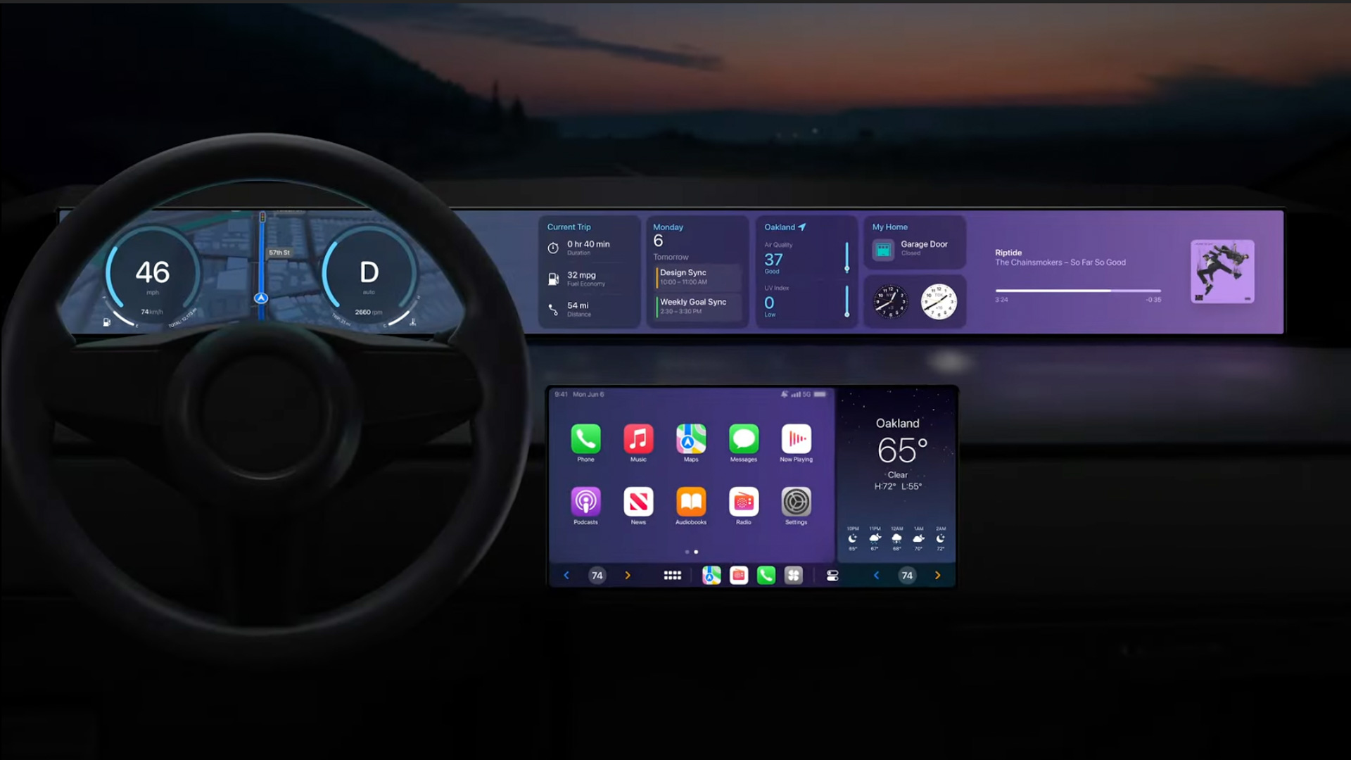 アップル 次世代 Carplay でコクピットのメーター表示も可能に 日産 ホンダ ポルシェなどが対応し23年以降発売 Car Watch