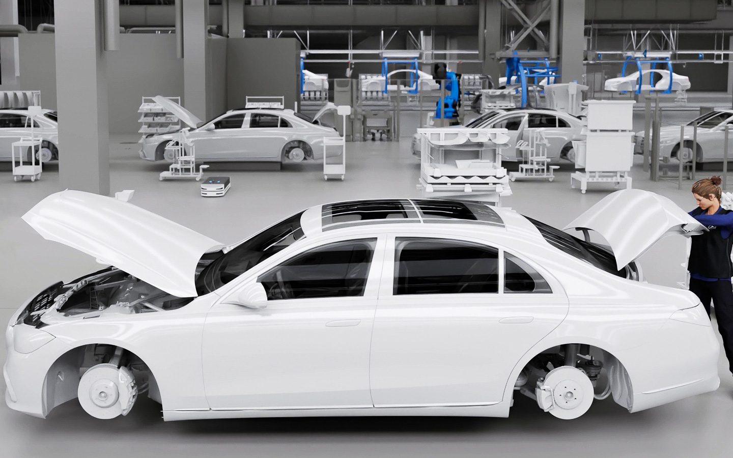 メルセデス・ベンツ、EV生産のデジタルツインにNVIDIAの仮想空間プラットフォーム「Omniverse」採用 Car Watch