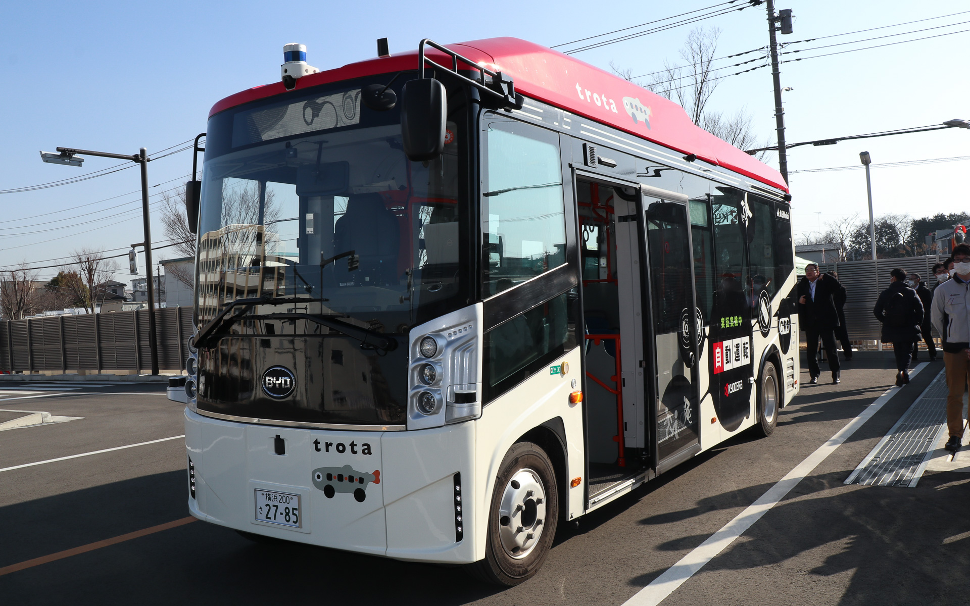京セラ、車載技術を開発する中山テストフィールドで「自動運転バス」「ナイトビジョン」などのデモ公開 - Car Watch