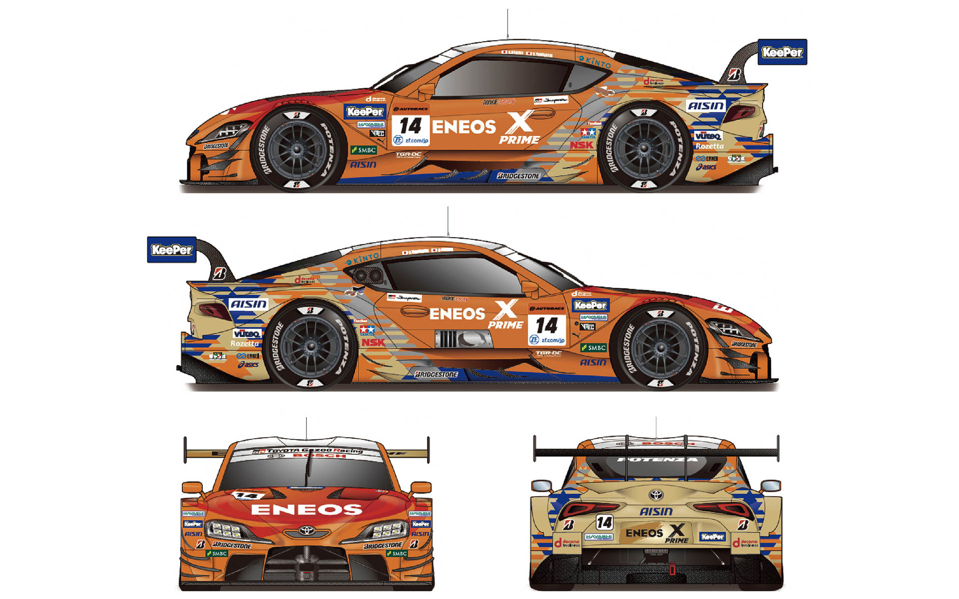 キーパー、SUPER GT 2023シリーズ参戦の14号車「TGR TEAM ENEOS ROOKIE